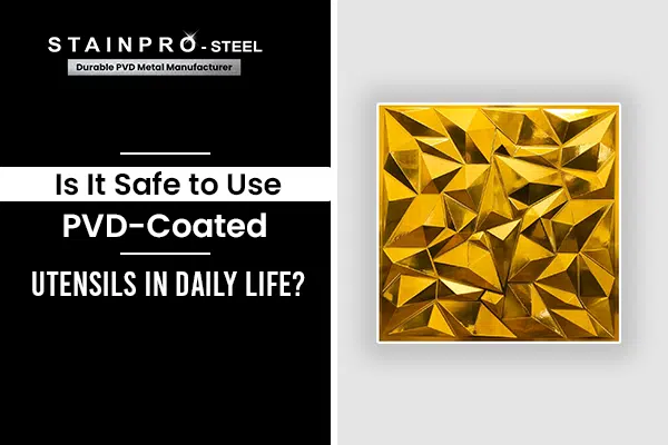 pvd-coated stainless steel untensils
